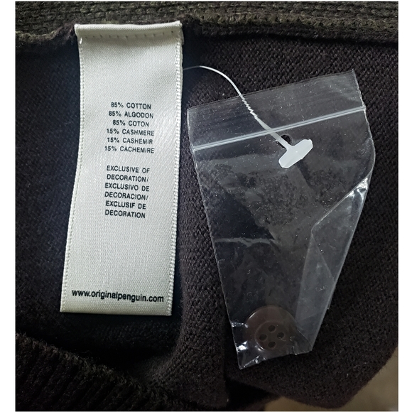 NWT Original Penguin Cardigan Sweater - Picture 12 of 12